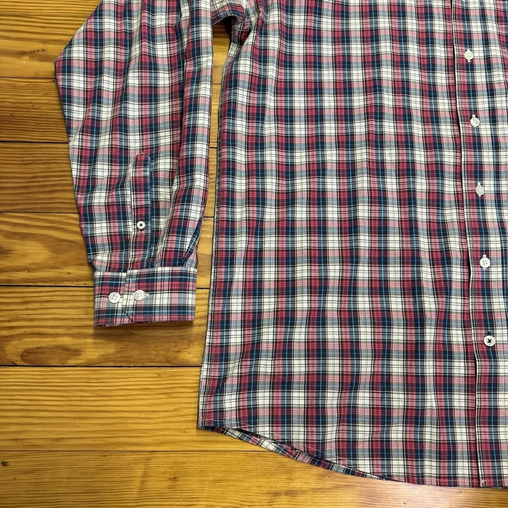 Cinch Shirt Men's Western Cowboy Pink Blue Plaid Button Down Long Sleeve Medium - Picture 6 of 11